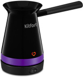 Кофеварка Электрическая турка Kitfort КТ-7184 1000Вт черный/фиолетовый от магазина РЭССИ