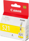 Картридж струйный Canon CLI-521Y 2936B004/001 желтый для Canon PIXMA iP3600, iP4600, iP4700, MP540, MP550, MP560, MP620, MP630, MP640, MP980, MP990, MX860, MX870 [2936B001, CLI521Y, CLI-521-Y] от магазина РЭССИ