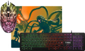 Клавиатура + мышь Defender Tark C-779 клав:черный мышь:черный USB LED (52779) от магазина РЭССИ