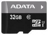 Флеш карта microSDHC 32Gb Class10 A-Data AUSDH32GUICL10-RA1 + adapter от магазина РЭССИ