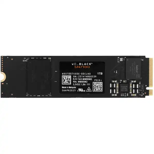 Накопитель SSD М.2 2280 1ТБ Black SN7100, NVMe    2.0, 3D TLC NAND, 7250/6900 МБ/с от магазина РЭССИ