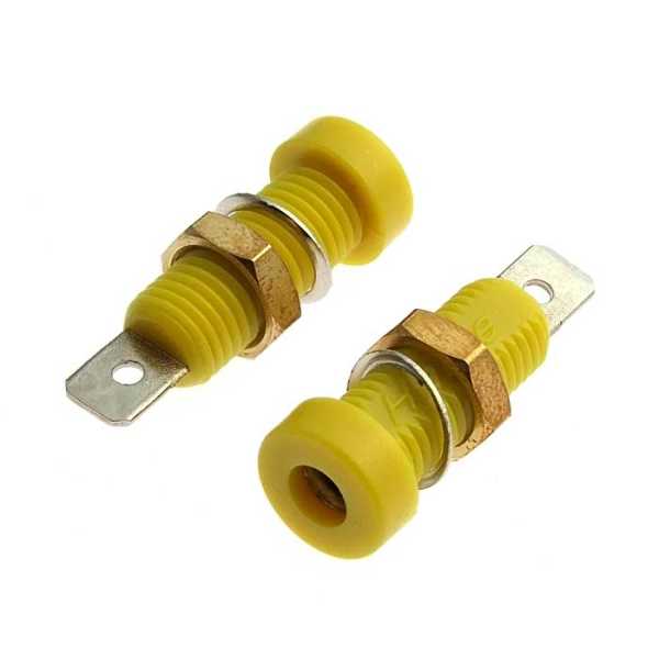 Z032 4mm Socket YELLOW от магазина РЭССИ