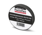 Изолента ХБ FORTISFLEX 18мм х 0.4мм х 11мм черная 71242 от магазина РЭССИ