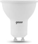 Лампа светодиодная Gauss Black 5Вт цок.:GU10 рефлектор 220B 3000K св.свеч.бел.теп. MR16 (упак.:10шт) (101506105) от магазина РЭССИ