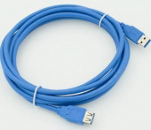 Кабель USB A(m) USB A(f) 3м синий от магазина РЭССИ