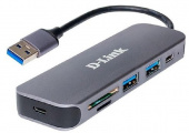 Разветвитель USB 3.0 D-Link DUB-1325/A2A 2порт. серый от магазина РЭССИ