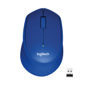 Мышь Logitech M330 Silent Plus синий оптическая (1000dpi) silent беспроводная USB (2but) от магазина РЭССИ