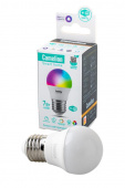 Лампа светодиодная Camelion Smart Home LSH7/G45/RGBCW/Е27/WIFI диммируемая 7Вт Е27 RGB BL1 от магазина РЭССИ