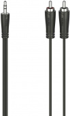 Кабель аудио Hama H-205110 Jack 3.5 (m)/2хRCA (m) 1.5м. черный (00205110) от магазина РЭССИ