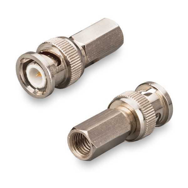 Разъем (B-113F) BNC(male) на кабель RG-58, накручивающийся  от магазина РЭССИ