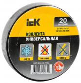 Изолента IEK UIZ-13-10-K02 ш.15мм 20м черный (упак.:1шт) от магазина РЭССИ
