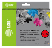 Картридж струйный Cactus CS-CLI471XLBK/M/C/Y фото черный/голубой/пурпурный/желтый набор (43.2мл) для Canon TS5040/MG5740/MG6840/MG7740 от магазина РЭССИ