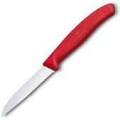 Нож кухонный Victorinox Swiss Classic (6.7431) стальной для овощей лезв.80мм серрейт. заточка красный от магазина РЭССИ