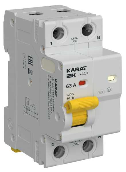 KARAT Устройство защиты от дугового пробоя 1P+N 63A IEK от магазина РЭССИ