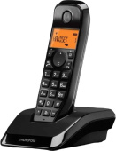 Р/Телефон Dect Motorola S1201 черный АОН от магазина РЭССИ