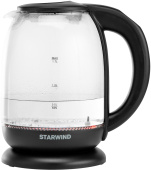 Чайник электрический Starwind SKS4517 1.7л. 2200Вт черный (корпус: стекло) от магазина РЭССИ