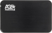 Внешний корпус для HDD/SSD AgeStar 3UB2A8-6G SATA III пластик/алюминий черный 2.5" от магазина РЭССИ