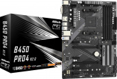 Материнская плата Asrock B450 PRO4 R2.0 Soc-AM4 AMD B450 4xDDR4 ATX AC`97 8ch(7.1) GbLAN RAID+VGA+HDMI+DP от магазина РЭССИ