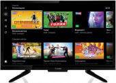 Телевизор LED Yuno 24" ULX-24TCS221 Яндекс.ТВ черный HD 50Hz DVB-T2 DVB-C DVB-S DVB-S2 WiFi Smart TV (RUS) от магазина РЭССИ