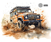 Коврик для мыши Cactus Jeep 250x200x3мм (CS-MP-D11S) от магазина РЭССИ