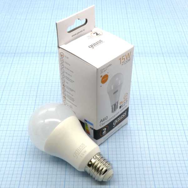 Лампа LED Gauss 15W тепл (229) от магазина РЭССИ