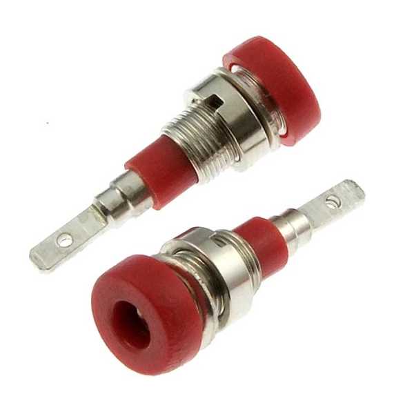 Z007 2mm panel jack RED от магазина РЭССИ
