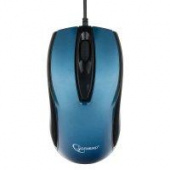 Мышь Gembird MOP-405-B USB синий объемный цвет бесшум клик 2 кнопки+колесо кнопка 1000 DPI кабель 1.45м блистер от магазина РЭССИ