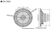 Колонки автомобильные Pioneer TS-1701I 170Вт 90дБ 4Ом 17см (6 3/4дюйм) (ком.:2кол.) широкополосные однополосные от магазина РЭССИ