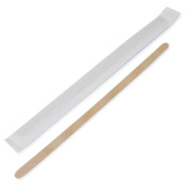 Размешиватели для напитков AVIORA деревянные в индивидуальной бумажной упаковке 178x6х1.3 мм 401-926 от магазина РЭССИ