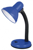 Светильник Ultraflash UF-301 С06 (12357) настольный на основание E27 синий 60Вт от магазина РЭССИ