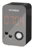 Радиобудильник Hyundai H-RCL300 черный LCD подсв:оранжевая часы:цифровые FM от магазина РЭССИ