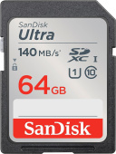 Флеш карта SDXC 64GB Sandisk SDSDUNB-064G-GN6IN Ultra от магазина РЭССИ