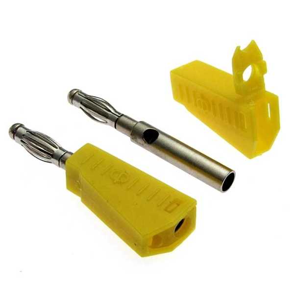 Z040 4mm Stackable Plug YELLOW от магазина РЭССИ