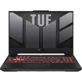 Ноутбук Asus TUF Gaming A17 FA707NU-HX070 Ryzen 5 7535HS 16Gb SSD1Tb NVIDIA GeForce RTX4050 6Gb 17.3" IPS FHD (1920x1080) noOS grey WiFi BT Cam (90NR0EF5-M00430) от магазина РЭССИ