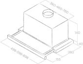 Вытяжка встраиваемая Elica Elite 14 Lux WH/A/50 белый управление: кнопочное (1 мотор) от магазина РЭССИ