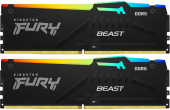 Память DDR5 2x32GB 6000MHz Kingston KF560C36BBEAK2-64 Fury Beast Black RGB RTL Gaming PC5-48000 CL36 DIMM 288-pin 1.35В kit single rank с радиатором Ret от магазина РЭССИ