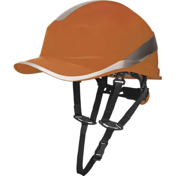 Защитная каска BASEBALL DIAMOND V UP из ABS оранжевого цвета с храповым механизмом от магазина РЭССИ