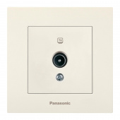 Розетка телев. Panasonic Karre Plus WKTC04542BG-RU 0 потерь скрыт. IP20 бежевый (упак.:1шт) от магазина РЭССИ