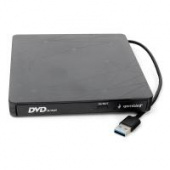 Внешний CD/DVD привод USB 3.0 Gembird DVD-USB-03 пластик черный от магазина РЭССИ