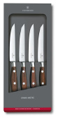 Набор ножей кухон. Victorinox Grand Maitre Steak (7.7240.4) компл.:4предм. дерево подар.коробка от магазина РЭССИ