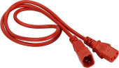 Шнур питания Lanmaster LAN-PP13/14-2.0-RD C13-С14 проводник.:3x0.75мм2 2м 250В 10А красный от магазина РЭССИ
