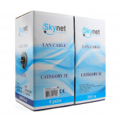 Кабель SkyNet Premium UTP indoor 4x2x051 медный FLUKE TEST кат.5e однож. 305 м box серый