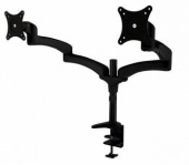 Кронштейн для мониторов Cactus CS-VM-FE124D-BK черный 15"-27" макс.8кг настольный поворот и наклон от магазина РЭССИ