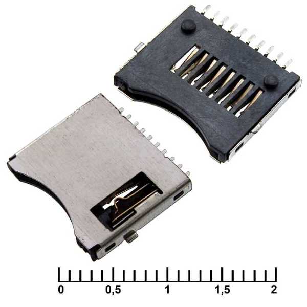 micro-SD SMD 10pin switch M от магазина РЭССИ