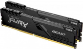 Память DDR4 2x8Gb 3733MHz Kingston KF437C19BBK2/16 Fury Beast Black RTL Gaming PC4-29800 CL19 DIMM 288-pin 1.35В kit dual rank с радиатором Ret от магазина РЭССИ