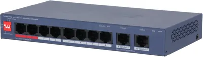 Коммутатор управляемый L2 8x100Мбит/с (RJ45 с PoE+,PoE++) , 2x1Гбит/с (RJ45) 110Вт от магазина РЭССИ