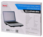 Подставка для ноутбука Buro BU-LCP140-B114 14"335x265x23мм 1xUSB 1x 140ммFAN металлическая сетка/пластик черный от магазина РЭССИ