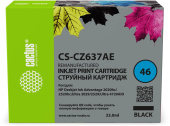 Картридж струйный Cactus CS-CZ637AE № 46 черный (33мл) для HP DJ IA 2020hc/2520hc;Ultra 2029/2529;Ultra 4729AIO от магазина РЭССИ