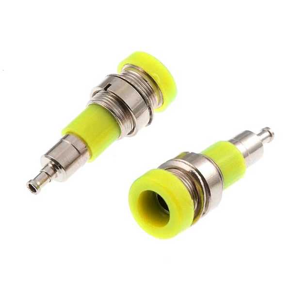 Z010 4mm panel jack YELLOW от магазина РЭССИ
