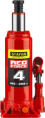 Домкрат Stayer Red Force 43160-4_z01 бутылочный гидравлический красный от магазина РЭССИ